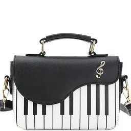 SYGA Striped Leather Structured Sling Bag image 2