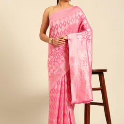 MOHEY Ethnic Motifs Woven Design Zari Saree image 5