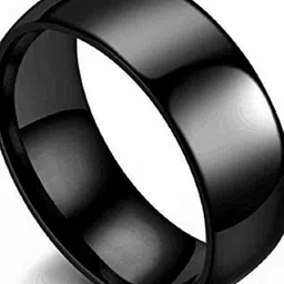 Moneekar Jewels Black Stainless Steel Finger Ring image 2