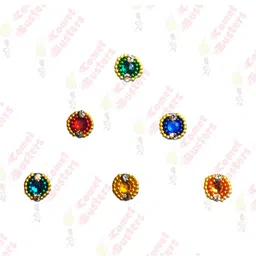 Comet Busters Embellished Traditional Designer Bindi 6 Pcs image 3