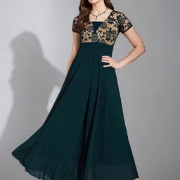 Life With Pockets Women Fit & Flare Maxi Dress image 2