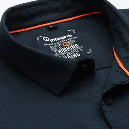 Integriti Slim Fit Self Striped Pure Cotton Casual Shirt image 3