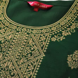 Varanga Women Green Ethnic Motifs Yoke Design Kurta with Trousers & With Dupatta image 2