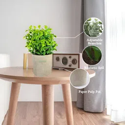 LITVERSE Green 1 Pieces Artificial Plant With Pot image 3