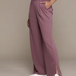 The Roadster Lifestyle Co. Women High-Rise Trousers image 2