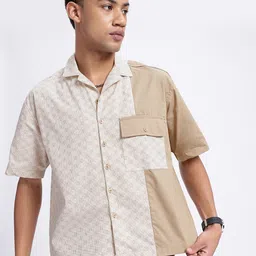 glitchez Street Texture Printed Oversized Shirt image 3