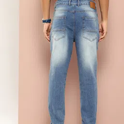 Harvard Men Tapered Relaxed Fit Washed Ripped Jeans image 3