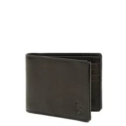 LOUIS STITCH Men Black Leather Two Fold Wallet image 3