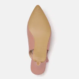 Allen Solly Kitten Heeled Mules With Bow Detail image 5