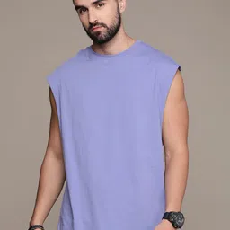 The Roadster Life Co. Solid Pure Cotton Relaxed T-shirt image 4