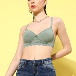 Leading Lady Floral Lace Bra - Full Coverage Lightly Padded BRA-4053-1 image 3