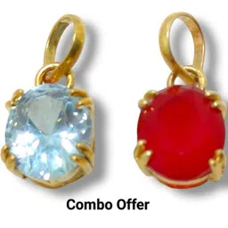 VANISHREE WORLD Yellow Brass Pearls Gold-Plated Pendant image 2