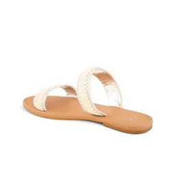 Styli Women Embellished Open Toe Flats with Embroidered image 5