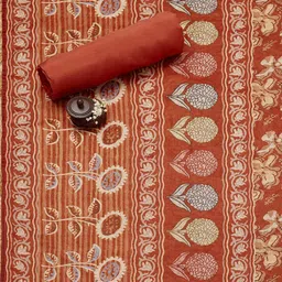 Soch Floral Printed sequinned Unstitched Dress Material image 2