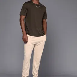 boohooMAN Men Mid-Rise Solid Regular Fit Joggers image 2