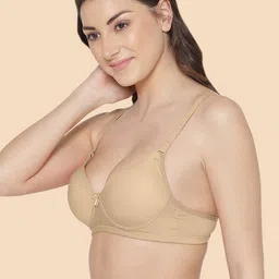 Tweens Beige & Maroon Bra Medium Coverage Heavily Padded image 4