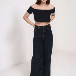 LEBEAUTI Women Straight Fit High-Rise Stretchable Jeans image 3