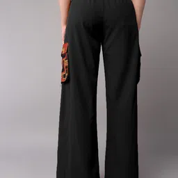 The Roadster Lifestyle Co. Women Black Mid-Rise Cargos image 2