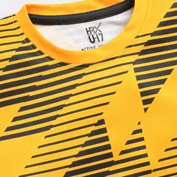 HRX by Hrithik Roshan Boys Geometric Printed T-shirt image 3