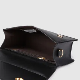 Fastrack Black Textured Satchel image 5