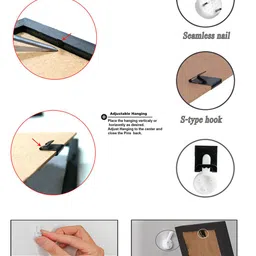 Art Street Set Of 6 Brown Photo Frames image 5