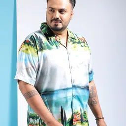 hardsoda by the indian garage co HARDSODA Graphic Printed Opaque Casual Shirt image 4