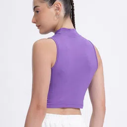 SZN Typography Print Bamboo spandex Tank Crop Top image 2