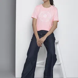 Tommy Hilfiger Brand Logo Printed Casual T-shirt image 3