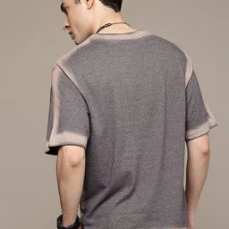 R.Code by The Roadster Life Co. Men Tie and Dye Printed Relaxed Fit T-shirt image 3