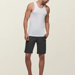 XYXX Men Pack Of 6 White Solid Innerwear Vests image 5