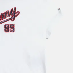 Tommy Hilfiger Girls Typography Embellished Cotton T-shirt image 2