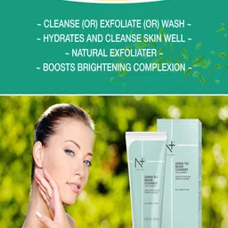N Plus Professional 3 In 1 Green Tea Beads Face Cleanser - 100 g image 2