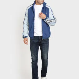Red Tape Men Blue Solid Sporty Jacket image 2