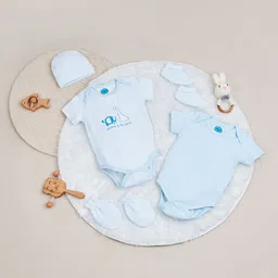 Nauti Nati Infants 5-Pcs Pure Cotton Baby Apparel Gift Set-image-19