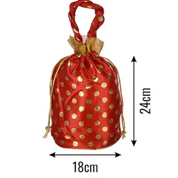 Kuber Industries Unisex Pack of 6 Printed Wedding Potli image 3