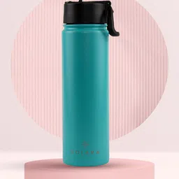 Solara Stainless Steel Vacuum Insulated Water Bottle, Aqua- 650ML-picture-29