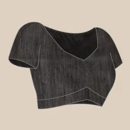 Silk Land Abstract Printed Ready to Wear Chanderi Saree image 5