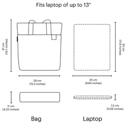 DailyObjects Colourblocked Oversized Structured Tote Bag image 2