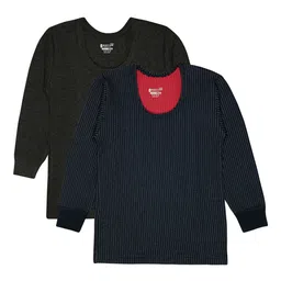 BODYCARE INSIDER Kids Pack Of 2 Striped Thermal Tops-picture-30