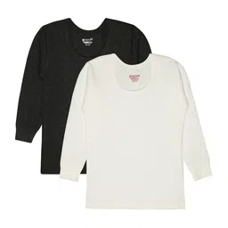 BODYCARE INSIDER Kids Pack Of 2 Striped Round Neck Full Sleeves Thermal Tops-picture-27