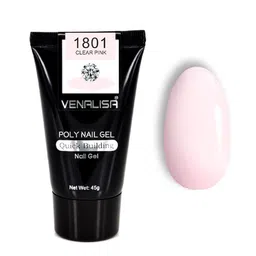 VENALISA Quick Building Long Lasting UV-LED Poly Nail Gel 45g - Clear Pink 1801-image-10