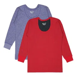 BODYCARE INSIDER Kids Pack Of 2 Striped Ribbed Thermal Tops-picture-18