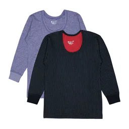 BODYCARE INSIDER Kids Pack Of 2 Striped Thermal Tops-picture-31