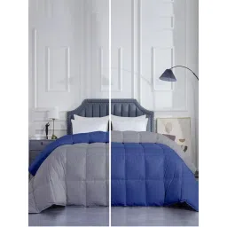 Razzai Microfiber Heavy Winter 500 Gsm Medium Blue|Single Bed Comforter-picture-21