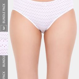 Amour Secret Pack Of 3 Leak-Proof Polka Dot Printed  Cotton Hipster Briefs-picture-31