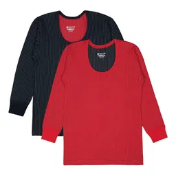 BODYCARE INSIDER Kids Pack Of 2 Self Design Thermal Tops-image-71