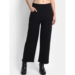 BROADSTAR Women Relaxed Straight Leg High-Rise Parallel Trousers-picture-27