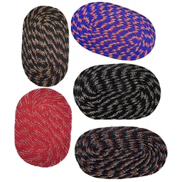 Supreme Home Collective Red & Black 5Pcs Cotton Doormats Softness & Comfort-image-6