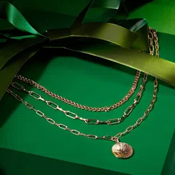 Zaveri Pearls Gold Plated Layered Chain-picture-16