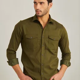 Red Flame Spread Collar Casual Shirt-picture-36